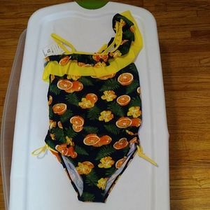 Girls one shoulder swimsuit size 12